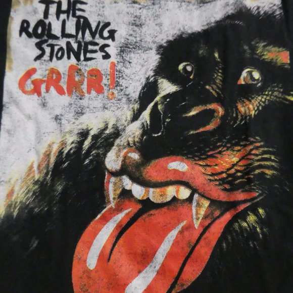 THE ROLLING STONES Grrr! Unisex black graphic T-shirt, small, GUC - Picture 6 of 11